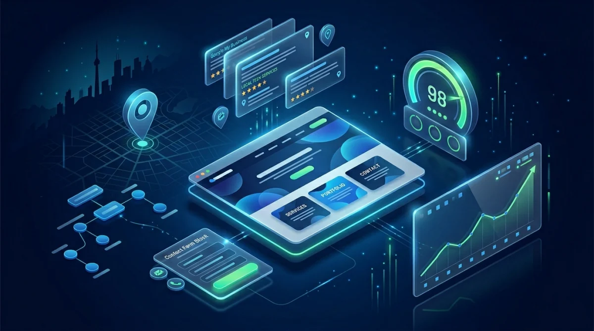 Website connected to CRM and business automation workflows for Canadian SMBs